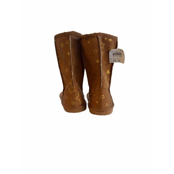 Airwalk Toddler Cognac w/ Stars Emma Winter Boots- Size 6 - Picture 4 of 7